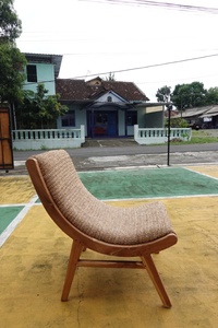 Silla de Descanso Enjoy Chair, Tejida con Fibra Natural, Estructura de Madera Hecha a Mano, Ecológica, Moderna, Minimalista, Mueble de Interior, Silla Relajante - Product Image 3