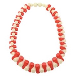 Collar Zooying Vintage Boho Geométrico Multicolor Hecho a Mano con Cuentas de Resina Ajustables y Nudos Clásicos Plateados para Unisex - Product Image 3