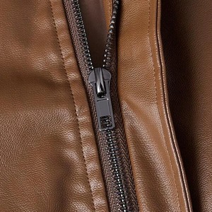 Chaqueta de cuero para hombre, 100% piel de vaca natural, abrigo de cuero auténtico para hombre, ropa masculina, chaqueta de cuero para otoño y primavera. - Product Image 5