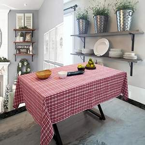 Mantel de Algodón para Mesa de Comedor de 4 Plazas (48 x 62 Pulgadas), Cubierta de Mesa Duradera, Reutilizable, para Mesas de Comedor Familiares, Suave y Lavable - Product Image 5