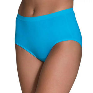 <b>Women's</b> Low-Rise Seamless 100% Cotton Anti-Bacterial Eco-Friendly Quick Dry Comfortable Stretchy Soft Everyday Underwear <b>Briefs</b> - Product Image 4