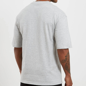 T-shirts pour hommes en polyester/coton mélangé, tricotés, respirants, écologiques, de haute qualité, avec logo personnalisé, grandes tailles, vente en gros - Product Image 2