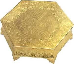 Decorative Metal Pedestal Fruit Bowl Leaf Edge Centerpiece Serving Tray <b>Display</b> Stand for Dining <b>Table</b> Wedding Party Decor - Product Image 6