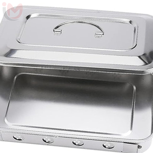 IMANS ENTERPRISES Bandeja de acero inoxidable profesional para instrumentos dentales, con asa para desinfección médica, Modelo Clase I - Product Image 3