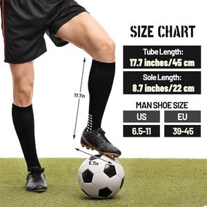 Anti <b>Slip</b> Grip Soccer Socks Breathable Crew Athletic Socks Custom Logo Sports Socks for Men Teens - Product Image 5