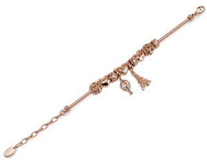 Bracelet La <span class=keywords><strong>Ville</strong></span> Tour Eiffel Romantique Orné de Cristaux Swarovski Bijoux Charme Femmes Bracelet Réglable - Product Image 4