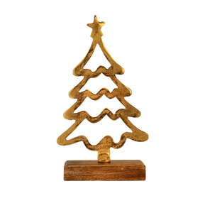 Modern Brass Christmas <b>Tree</b> Decor With <b>Star</b> Top Handicraft Ornament <b>For</b> Holiday Table Display christmas decoration home decor - Product Image 4