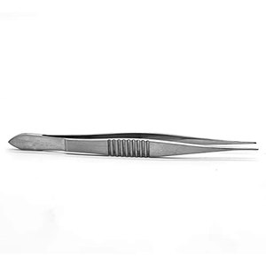 Pinzas Oftálmicas Rectas Dentadas de Fijación, Pequeñas, de Acero Inoxidable, Instrumentos Quirúrgicos Médicos para Cirugía Ocular, Retina, Córnea, Cataratas - Product Image 3