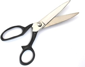KIMBEL Heavy Stainless Steel <b>Mirror</b> Finish Tailor's Scissors with <b>Plastic</b> Handle for Sewing & Crafting - Product Image 5