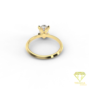 Luxury Oval Cut Moissanite Engagement <b>Ring</b> Gold Plated <b>Solitaire</b> <b>Ring</b> For Women Wedding Jewelry - Product Image 2