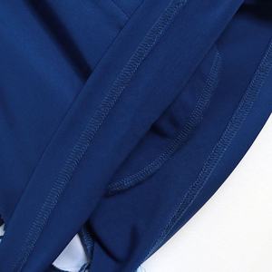 กางเกงขาสั้นผู้ชายสีน้ำเงินพิมพ์ลายเรขาคณิตเอวยางยืดแห้งเร็วกางเกงขาสั้นลำลอง - Product Image 4
