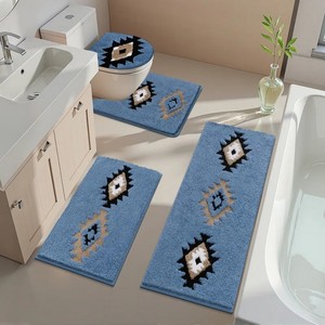 Tapis de salle de bain en microfibre chenille à motif uni, modernes, antidérapants, en PVC, lavables, doux, shaggy, absorbants - Product Image 2