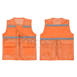 Gilet de sécurité réfléchissant RELEVO INDUSTRIES, 120 GSM, polyester PU, vêtements de travail légers, haute visibilité, classe CE/EU certifiée, unisexe - Product Image 2