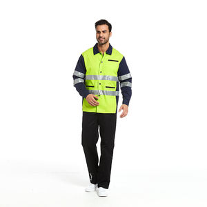 Chemises de travail de sécurité réfléchissantes à manches longues, haute visibilité, OEM, séchage rapide, pour la construction, la sécurité, les travaux industriels, uniforme de travail - Product Image 4