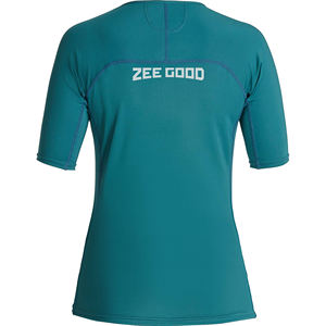 New Arrival <b>Women's</b> Eco-Friendly 100% Polyester Seamless Ribbed High Support Gym Fitness <b>Compression</b> T-Shirts Breathable - Product Image 2