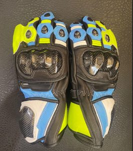 Gants de moto de course en cuir pleine fleur légers de qualité supérieure avec protections métalliques, longues manchettes, imperméables, pour motocross - Product Image 1
