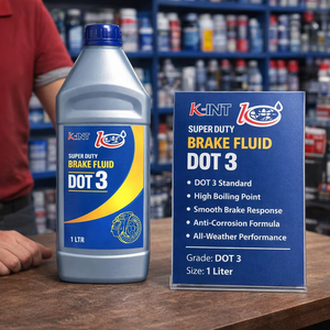Liquide de frein hydraulique DOT 3 1 L, huile de frein hydraulique, liquide de frein pour voiture, moto, camion, fabricant OEM, fournisseur d'usine - Product Image 1