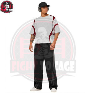 Camiseta de malla estilo hip hop personalizada, nueva llegada, venta al por mayor, ajuste holgado, jersey deportivo para entrenamiento, camisetas transpirables de verano para hombre - Product Image 3