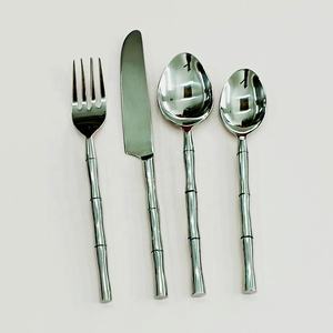 Ensemble de couverts portugais de luxe personnalisés à vendre avec poignée au design torsadé plaqué argent unique ensemble de couverts ustensile - Product Image 1