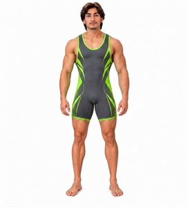 Trajes de Lucha Sublimados Personalizados de Alta Calidad para Hombres y Mujeres, Tallas Juveniles, Spandex, Servicio OEM Disponible al por Mayor - Product Image 1