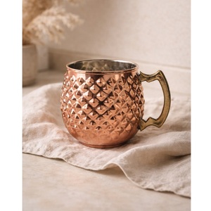 Tazas de Cobre con Asa, Diseño Vintage, Vajilla Ecológica - Product Image 6