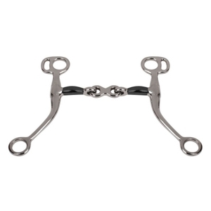 Bocado de acero inoxidable para caballo con cadena para equitación western - Product Image 1