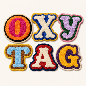 Handmade Chenille Alphabet <b>Patches</b> <b>Sew</b>-<b>On</b> Fabric Embroidered Decorations Gift Tags Cheap Price OEM Custom Chenille <b>Patches</b> - Product Image 1