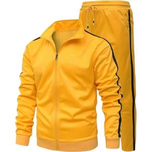 Conjunto Deportivo de Alta Calidad para Hombre, 2 Piezas, Casual, con Cierre Completo, para Correr, Hacer Ejercicio, Ropa Deportiva, Chándal 2026 - Product Image 3