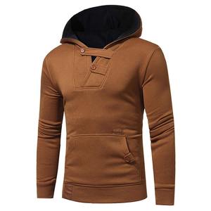 <b>Men's</b> Hoodies with Heat-Transfer Printing High Quality Polyester Fleece <b>Men</b> Winter Solid Stand Collar Customized Print Logo - Product Image 1