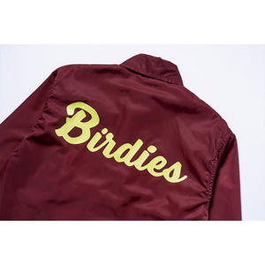 Veste Coach Unisexe Personnalisable avec Logo – Style Urbain, Boutons Pression, Coupe-Vent, Logos en Chenille et Broderie - Product Image 3