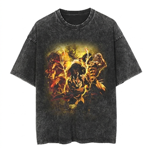 Camiseta con estampado gráfico personalizado DTG, 100% algodón, calidad premium, estilo vintage moderno, manga corta para hombre - Product Image 1