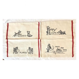 2024 Waffle Weaved Trending Promotional Wedding Souvenir Embroidered <b>Table</b> <b>Kitchen</b> Dinner Golf Dish Towels Party Decorations - Product Image 6
