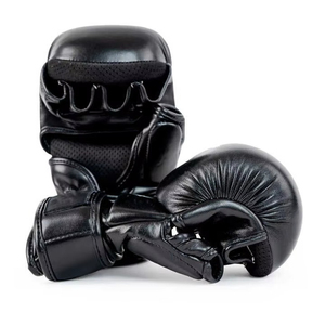 ถุงมือ MMA สำหรับฝึกซ้อมคุณภาพสูง บุโฟมซับแรงกระแทก ระบายอากาศได้ดี ดีไซน์ฝ่ามือเปิด กระชับพอดี - Product Image 1