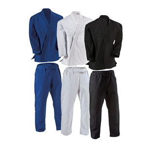 Uniforme de judo bleu 100% coton respirant, coupe régulière, unisexe adulte, vêtements d'arts martiaux - Product Image 4