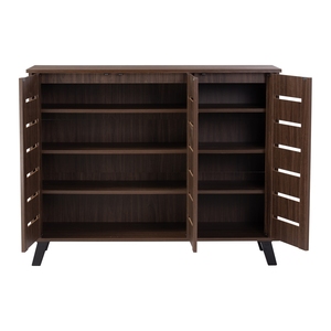 Modern Wooden <b>Shoe</b> Rack Cabinet 3 Door Entryway Storage Organizer Space Saving Floor Standing <b>Shoes</b> <b>Holder</b> - Product Image 4