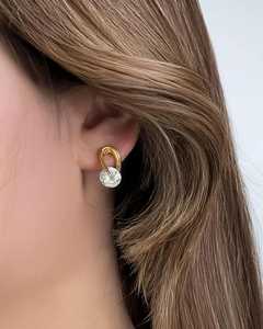 Lab Grown 2.01CT Round Cut Diamond Rotating <b>Stud</b> Earrings with 14K Solid Gold Fine for Women's Gift For Anniversary Party - Product Image 4
