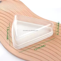 Boîtes à gâteaux triangulaires jetables en plastique transparent en gros d'usine Dessert Cheesecake Containers PET Material accepter personnalisé.