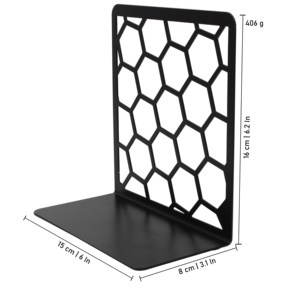 Porte-livres en métal au design moderne, cadeau d'anniversaire, forme irrégulière, emballage multi-pièces - Product Image 2