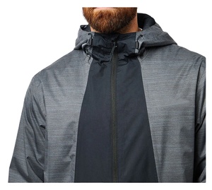 แจ็กเก็ตกันลมมีฮู้ดของผู้ชายเสื้อกันลมมีฮู้ดสำหรับผู้ชายไซส์พิเศษออกแบบโลโก้ได้ตามต้องการ - Product Image 3