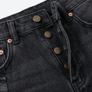 Mini-jupe en jean sexy Y2K pour femme, couleur personnalisée, grande taille, avec poches, fermeture éclair, boutons, imprimé, jean d'été, streetwear décontracté - Product Image 4
