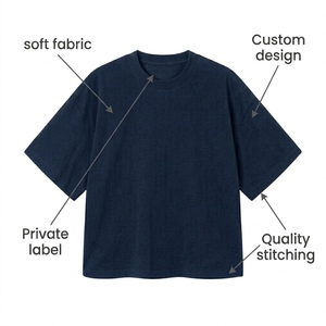 Men's Relaxed Fit Cotton Blend Loose Casual Shorts Shirts <b>Classic</b> Crew Neckline Pleated Split Hem Plus Size Tshirt for Men - Product Image 6