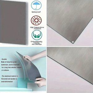 CIFbuy Cartello di Avvertimento in Metallo Resistente alle Intemperie 8x12 Pollici, Segnale di Pericolo Acqua e Moccasini, Avviso Stradale per TikTok e Temu - Product Image 6