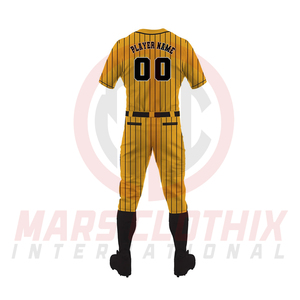 Conjunto de camiseta y pantalón de béisbol de manga corta con estampado personalizado al por mayor, uniforme de béisbol con impresión por sublimación para softbol - Product Image 3