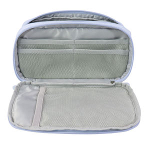 Estuche de Lápices de Nailon Azul Claro SENDA con Cierre y Parche de Oso, Set de Papelería para la Escuela o la Oficina - Product Image 5