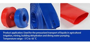 Tuyau d'arrosage plat en PVC sur mesure, haute pression, pour irrigation et refoulement, disponible de 1 à 16 pouces - Product Image 6