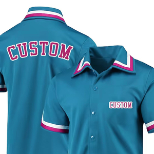 เสื้อเบสบอลแบบติดกระดุม น้ำหนักเบา แห้งเร็ว ออกแบบเองได้ ผลิตด้วยเทคนิค Sublimation ผ้าโพลีเอสเตอร์ สำหรับทีมกีฬา คลับ และโรงเรียน - Product Image 2