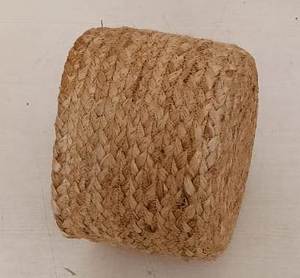 Panier de rangement en jonc de mer tressé à la main avec couvercle, faible MOQ, organisateur décoratif en herbe de jute tressée avec poignée, décoration naturelle pour la maison, OEM ODM - Product Image 4