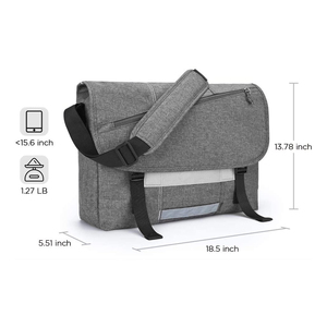 Sacs de sécurité pour ordinateurs portables en gros, sacs pour ordinateurs portables sur mesure avec bandoulière, grande capacité, résistants à l'eau - Product Image 6