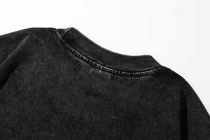 Camiseta Negra de Cuello Redondo para Mujer, 100% Algodón Jersey, Corte Ajustado, Casual, Manga Corta, Lisa/Estampada, Ecológica, para Todas las Temporadas - Product Image 2