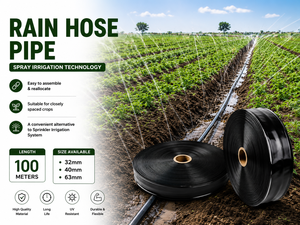 Tuyau d'irrigation agricole en PE de 32 mm, 100 mètres de long, en polyéthylène, pour une couverture de brume uniforme - Product Image 6